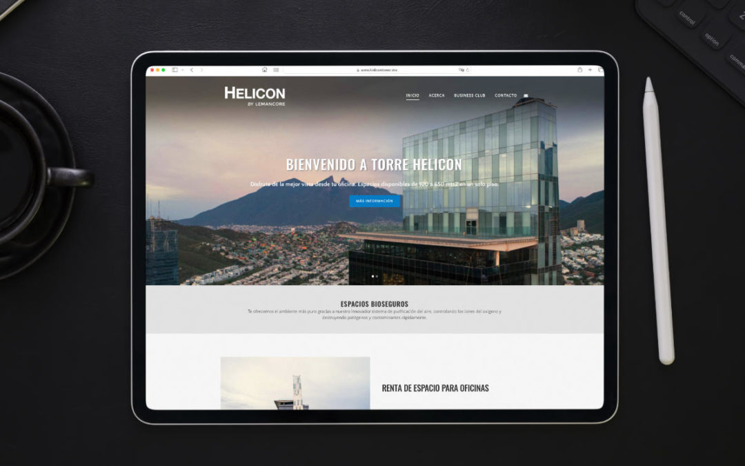 Rediseño de sitio web de Torre Helicon