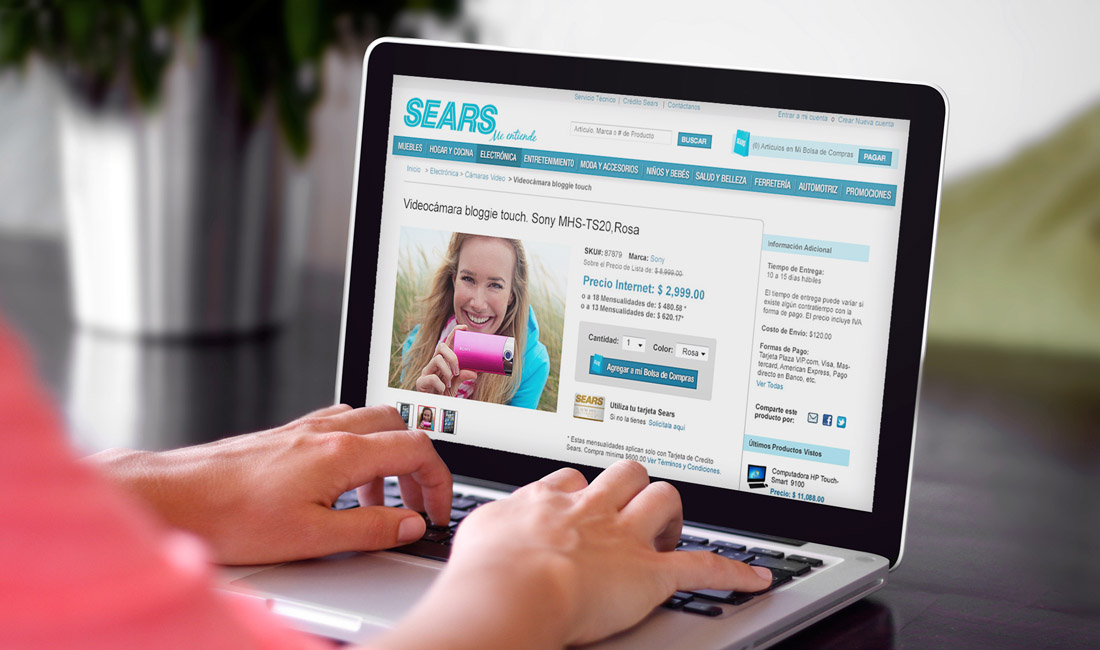 Sears Website UI